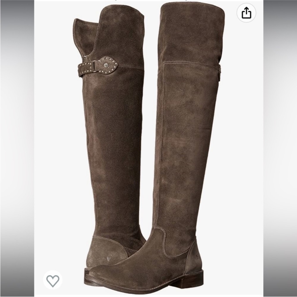 Frye Shirley Boots in Smoke Suede